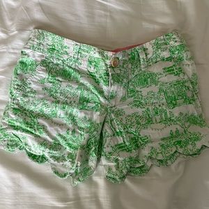 Lily Pulitzer Scallop Pattern Shorts size 00